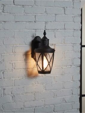 New Allen + Roth castine oil rubbed bronze Outdoor Wall Lantern